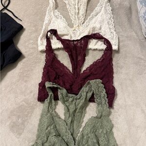 Victoria's Secret Burgundy Lace Bralette